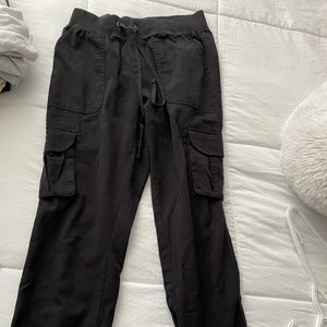 black garage pants / joggers size xs
